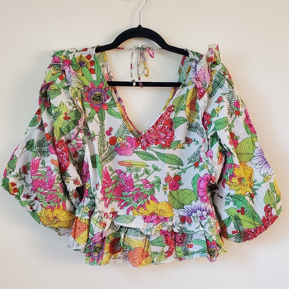 Love the Label - Womens Floral printed top - SIZe- M